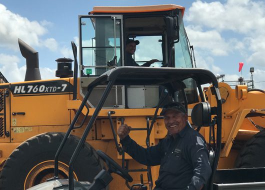 Worker for Nashville Mulch Company